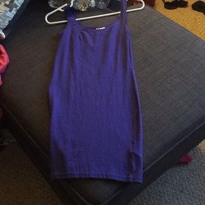 Purple cocktail dress